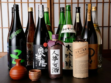 こだわりで選んだ銘酒を本格和食と一緒に堪能