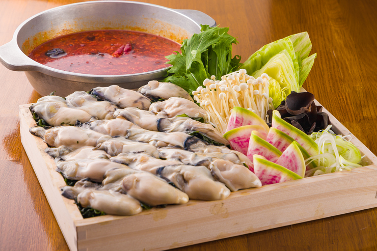[Minuman sepuasnya] Paket MAX lengkap dengan shabu-shabu tiram, total 7 hidangan, termasuk 2 jenis tiram mentah dan tiram goreng! Dimulai 11 Mei!!