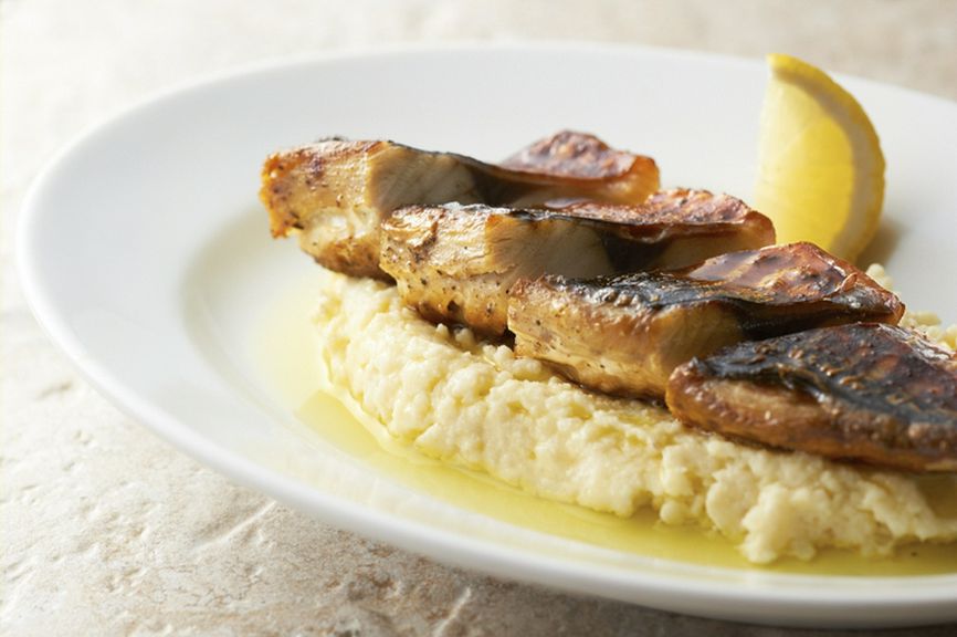 サバのスモークとポテトサラダ