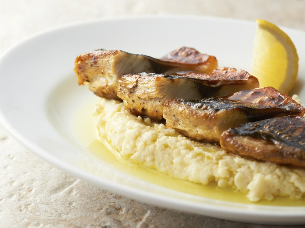 サバのスモークとポテトサラダ