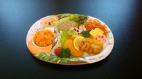 お子様がお好みそうな、ハンバーグや海老フライ、スパゲティなどを取り揃えおります。
※内容は都合により写真と一部変わる場合がございます