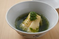 朝一番で運ばれるたけのこでつくる『たけのこの青海苔あんかけ』
