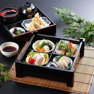 季節の旬魚菜あれこれと　玉手箱のように詰め込んだ昼御膳の逸品