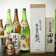 店主厳選の日本酒が充実　料理に合ったオススメも教えてくれる