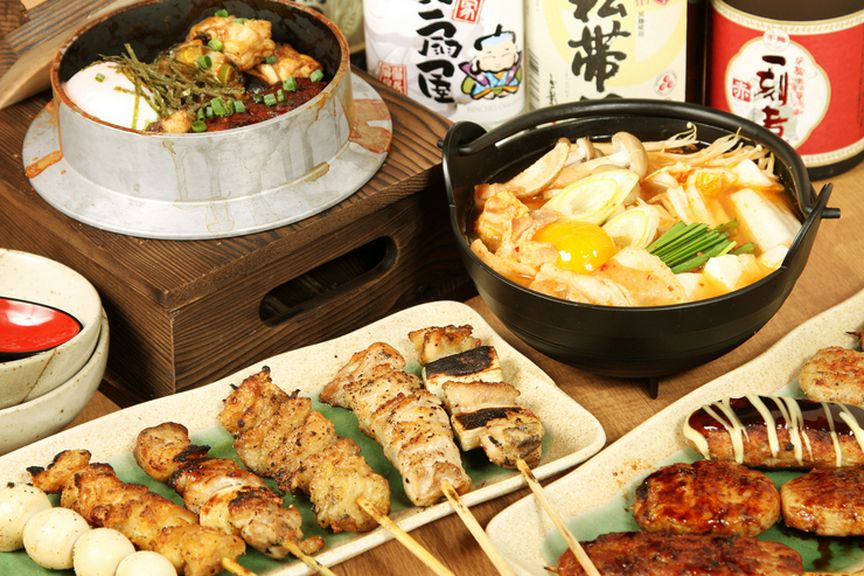 備長炭で焼き上げた串焼きが堪能できる宴会コース各種ご用意