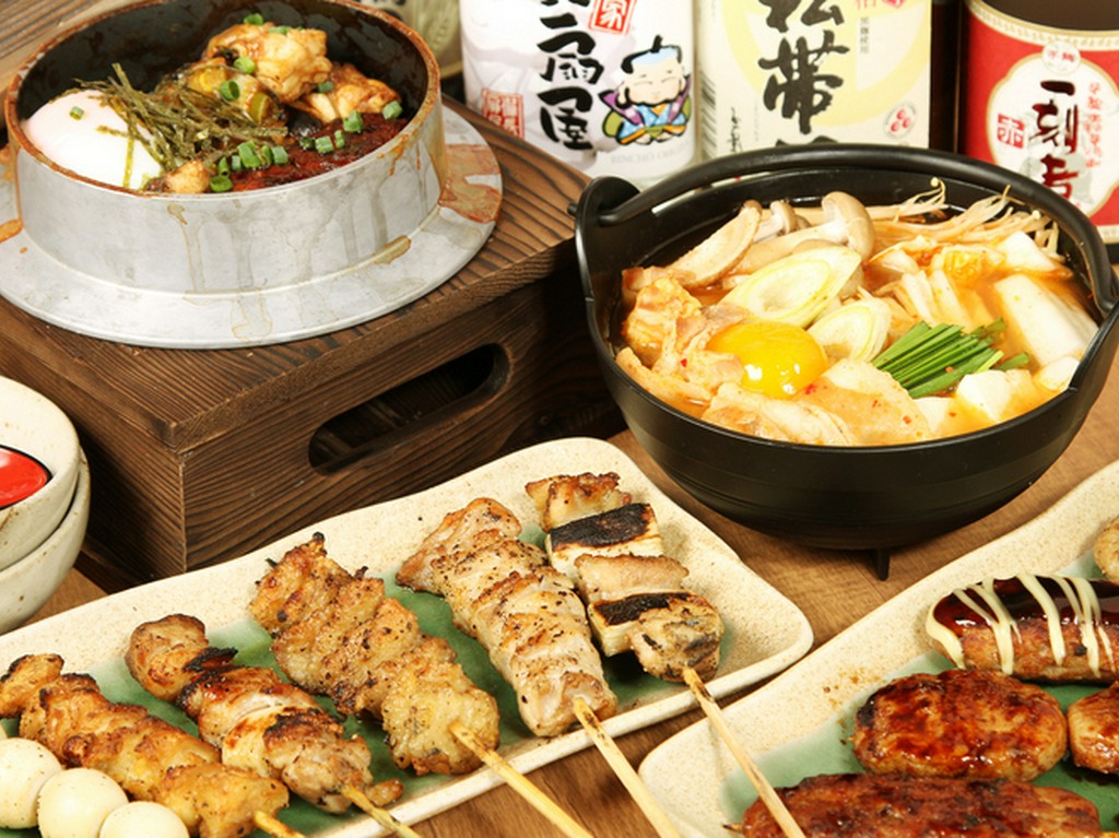 備長炭で焼き上げた串焼きが堪能できる宴会コース各種ご用意