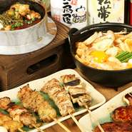 コースも充実しています。人数や予算に合わせて選べて、プラス料金で飲み放題付きなので、女子会などの集まりにも利用できるのが、うれしいポイント。美味しい料理とお酒で会話も弾むこと請け合いです。


