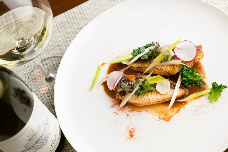 『かながしらのポワレ』スープドポワッソンのソース