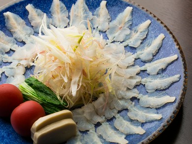 天然とらふぐ 三日前までに必ずご予約を。