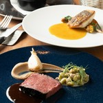 シェフ自慢の季節ごとの美味しさが体感できる至福の料理をお楽しみいただけます。