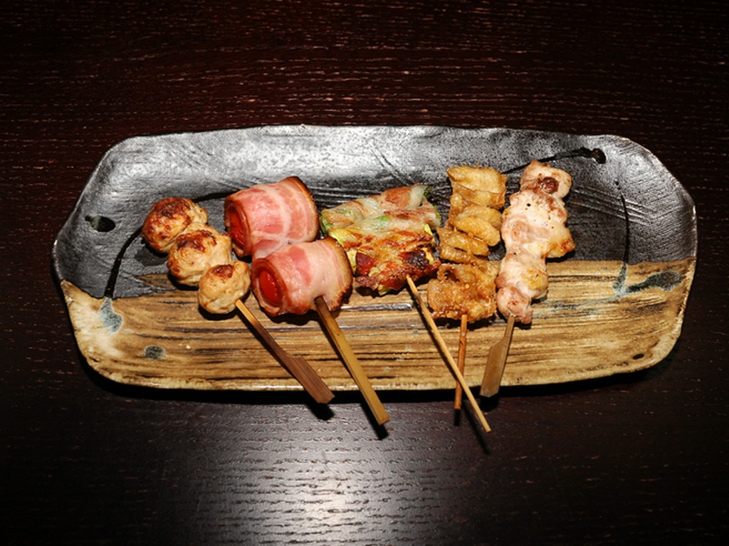 大人気の串焼き