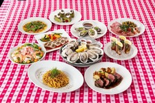 すべて大皿料理でご提供いたします。お席は2.5時間。フリードリンク付（2時間半）