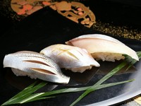 小肌・小鯛の笹漬け・〆鯖