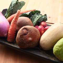 地元の生産物を中心に、季節の彩りを映し出す野菜