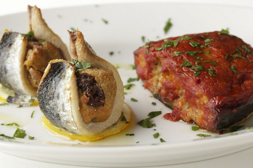 シチリア風温菜の盛り合わせ