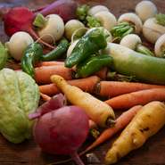 三崎港まで通って魚介を仕入れ、厳選された無農薬の野菜だけを届けてもらう。安心安全で美味しいお料理をつくりたいから、食材選びは努力を惜しまない。どこをとってもシェフのこだわりがたっぷりと詰まっています。