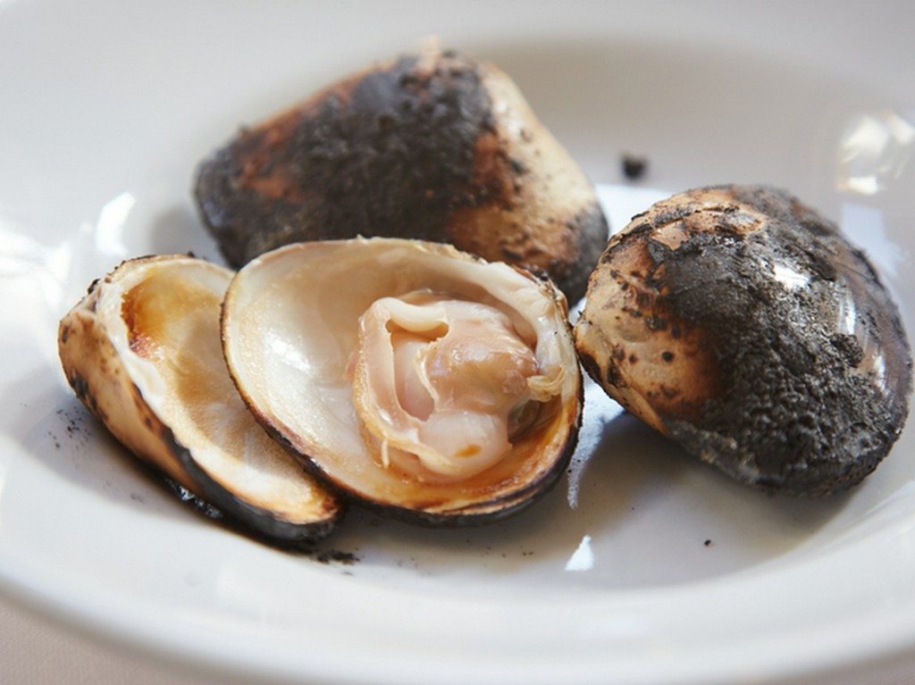 ハマグリの旨みを閉じこめた『蛤の炭火焼き』