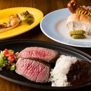 メニューは肉、肉、肉、とやはり肉メニューが充実。ただし、リストされている野菜メニューもまた秀逸です。