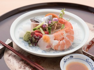 瀬戸内の海で水揚げされた新鮮な魚の『お造り7点盛り』