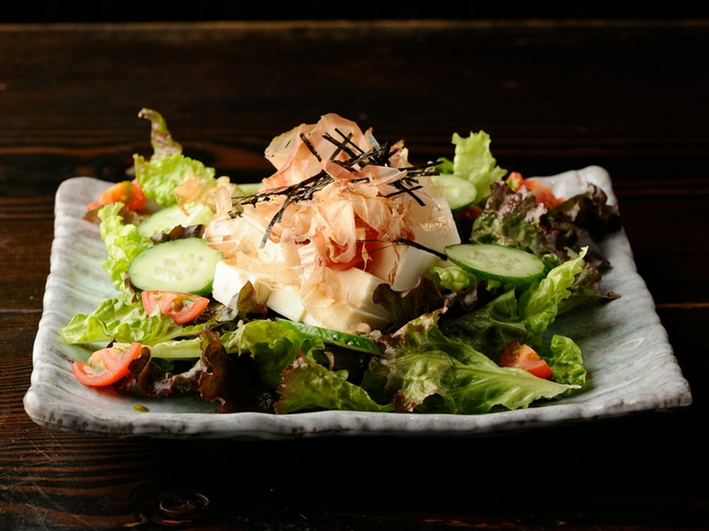 とうふの和風サラダ