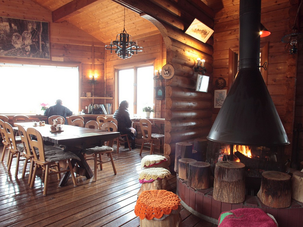 木の温もりが包み込む、居心地の良いログハウス