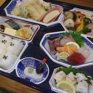 各種幕ノ内1869円から、ご予算・内容等
対応しております
(例：料金プラスで、ご飯をお寿司や穴子御飯などに
変更対応しております）