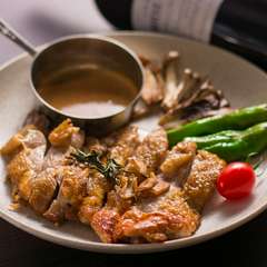 網走産　若鶏の鉄板焼き
