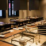 店内は和モダンなおちついた雰囲気。くつろぎの時間をすごせます