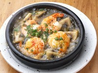 プリップリッのブラックタイガー使用!シンプルなガーリオックオイル煮です。