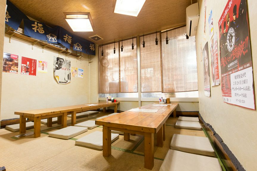 最大18名まで入れる畳座敷で和気あいあいと思い出づくり