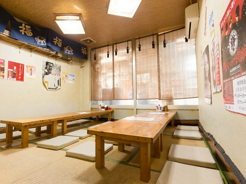 最大18名まで入れる畳座敷で和気あいあいと思い出づくり