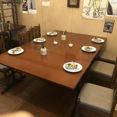 ２階席は間隔をあけたセッティング！！