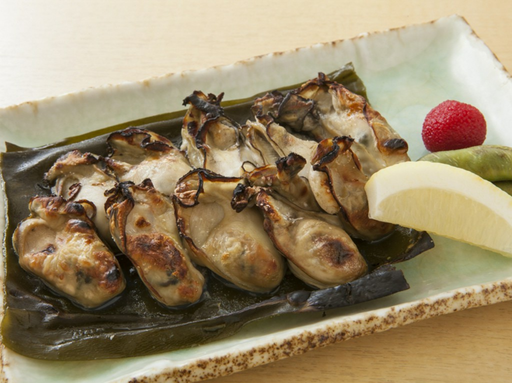 牡蠣昆布焼き