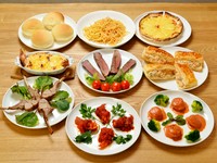 ※写真はパーティーコース　お一人様4000円×4名様分の一例です。
※4名様より承ります。
※ご予約は2日前まで。
※税込・ドリンク別料金です。

