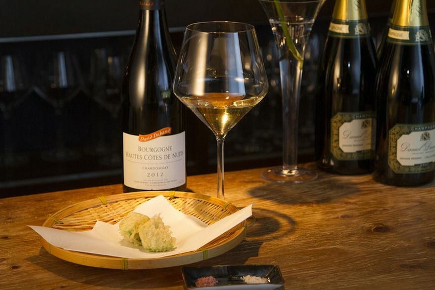 白ワインと天麩羅のマリアージュ