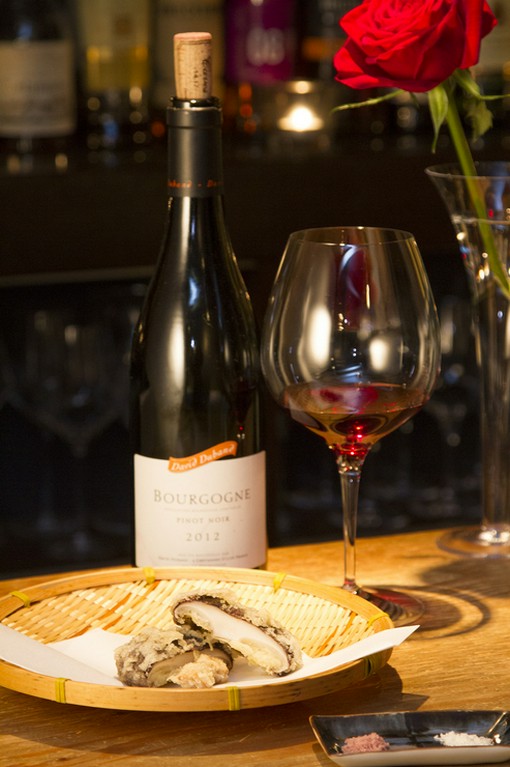 赤ワインと天婦羅のマリアージュ