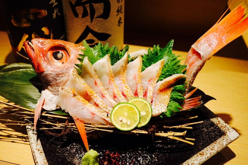 のどぐろ炙り姿盛り