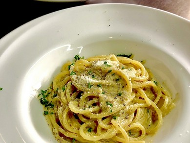 蟹味噌のクリームスパゲティ