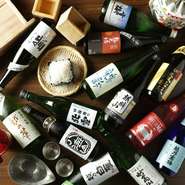 酒匠かつソムリエの資格を持つ支配人が自ら北陸・新潟に足を運び日本酒を厳選。「新潟」「石川」「富山」「福井」「長野」の5県のみに限定し、東京には出回らない季節限定銘柄、希少品なども仕入れております。