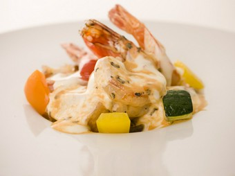 プリプリ海老のガーリックチーズ焼き