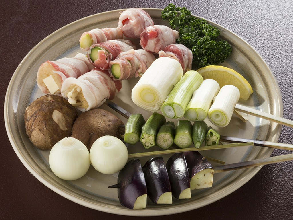 旬の食材で、仕入によって替わる『野菜焼きの盛合せ』