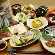 季節の食材を楽しめる和食店でゆったりとした歓送迎会を