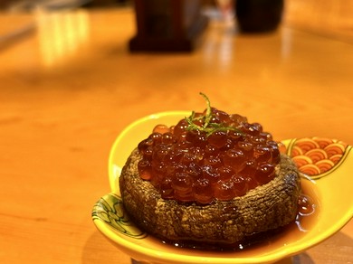 天然物の新鮮な魚介が入った『一穂サラダ』