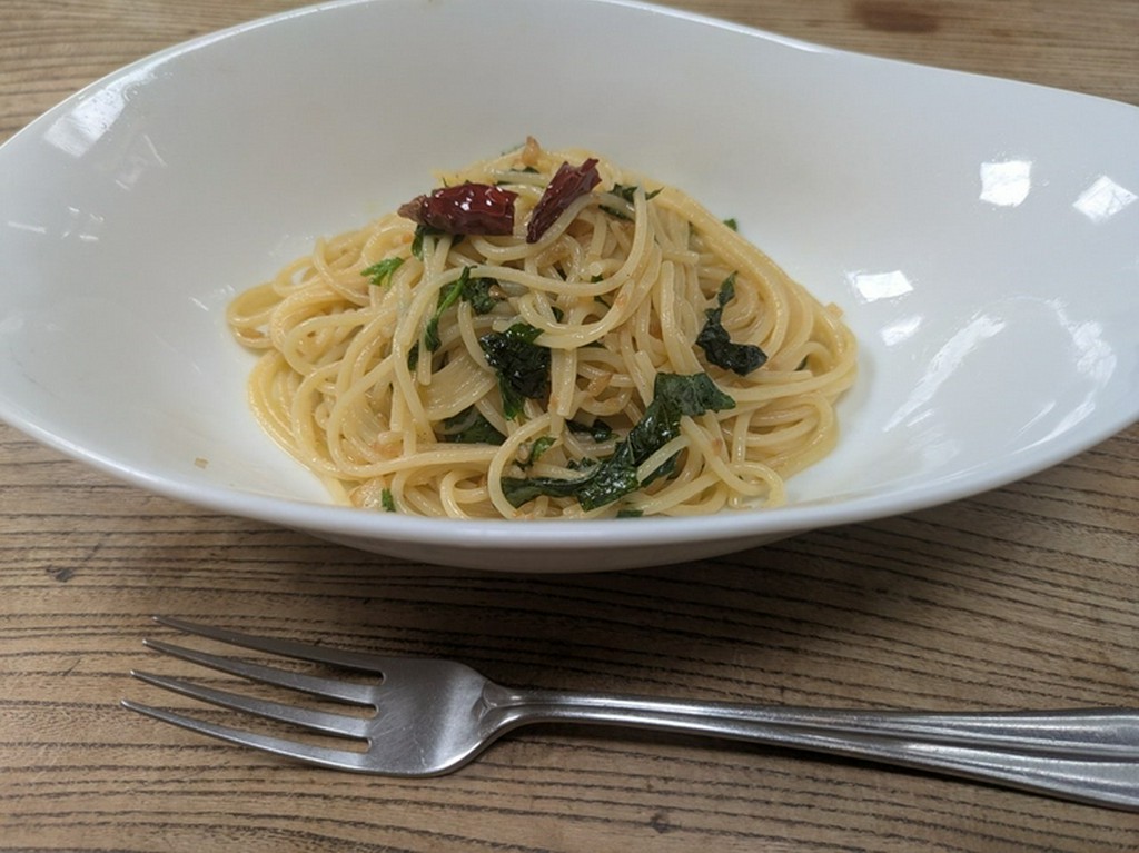 本日の〆のパスタ