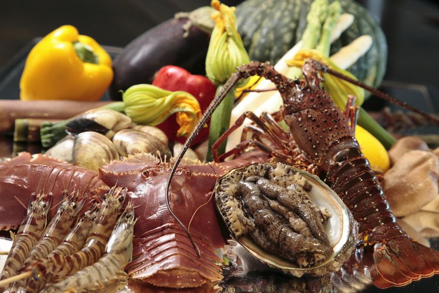 角力灘(海鮮鉄板焼コース)ディナーコース