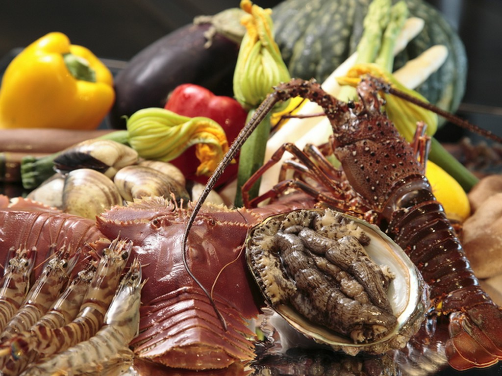 角力灘（海鮮鉄板焼コース）ディナーコース