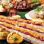 今日本でも話題騒然のユッケ寿司がコースになって登場☆熊本から産地直送の馬肉を使用。新鮮な味をユッケ寿司にてお届け致します☆これからの季節の宴会に是非！