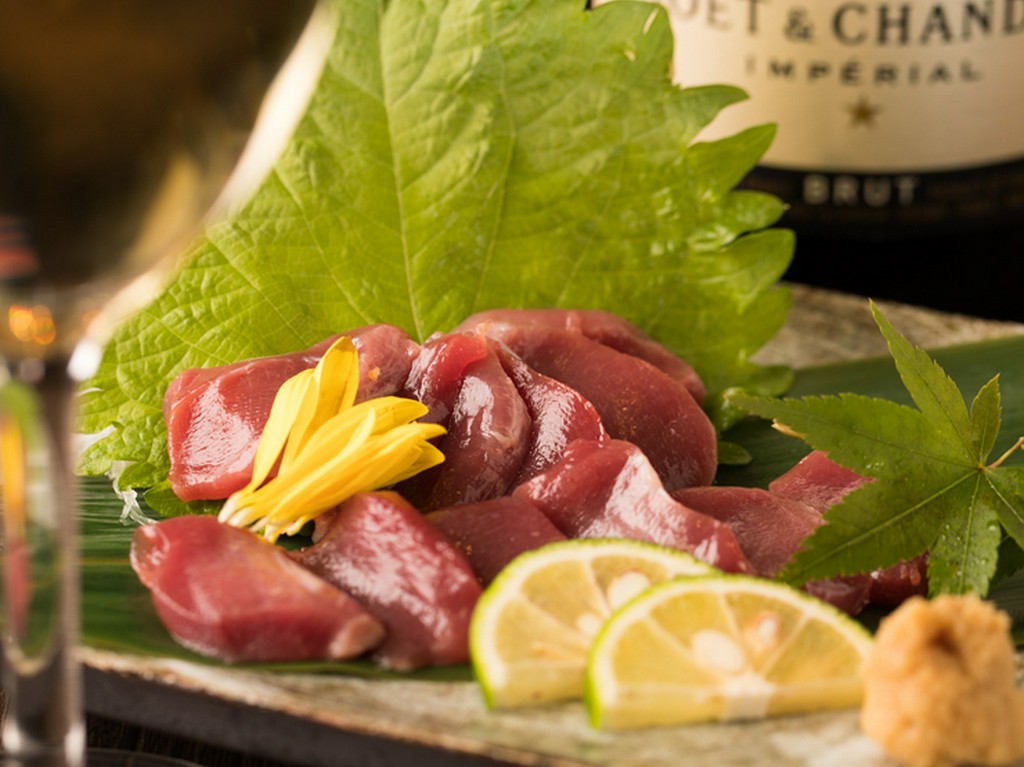 砂ずりのお刺身