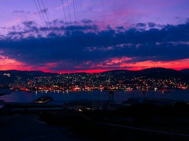 三台夜景と長崎夜景