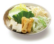白菜・もやし・豆富・油揚げ・ニラ・白ネギ